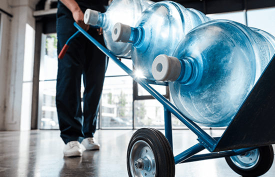 water deliver truck